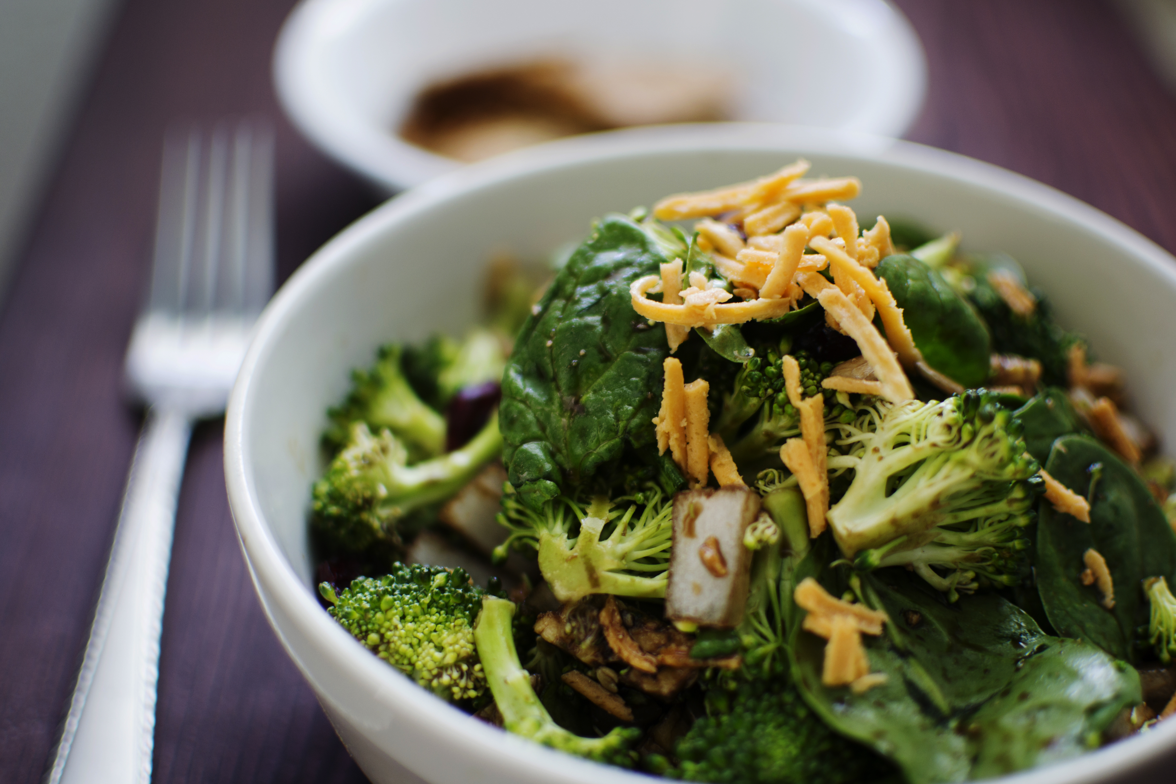 Raw Broccoli Sweet & Savory Salad 